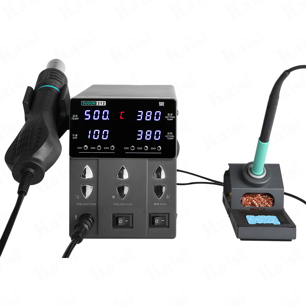 Pistolet souffleur et station de soudage 2 en 1 SUGON 212
