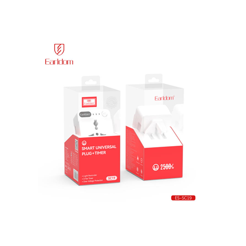 Prise multiple Earldom 4 en 1 4000 W SC16 Blanche