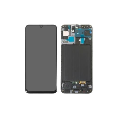 SERVICE PACK (Avec châssis) Écran LCD Noir Samsung Galaxy A50 (A505)