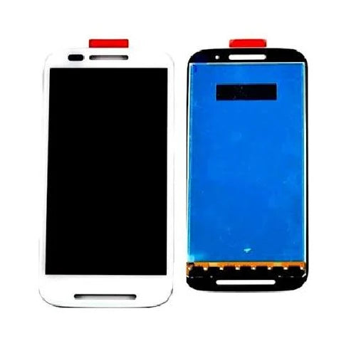 ORIGINAL (Avec chssis) ÉCRAN LCD Motorola E 3G (1st generation) (2014) Blanc