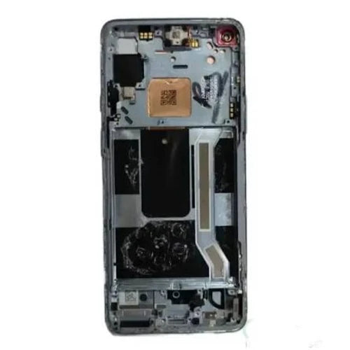 ORIGINAL (Avec châssis) Écran LCD OnePlus 9R 5G Noir de carbone