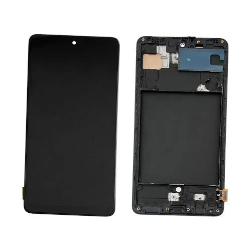 INCELL (Avec châssis) Écran LCD Samsung Galaxy A71 4G (A715F) Noir Prisme Crush