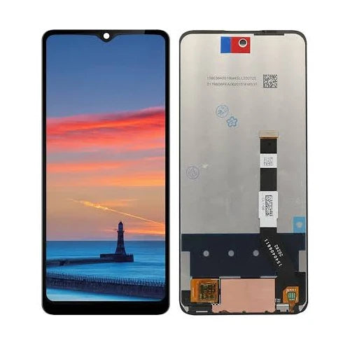 SERVICE PACK (Avec châssis) ÉCRAN LCD Motorola One 5G ACE (2021)/One 5G UW ACE (2021) Argent givré