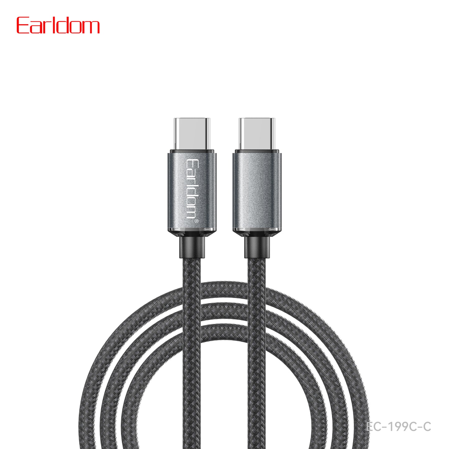 Earldom 60W USB-C Data Cable Black EC-199C-C