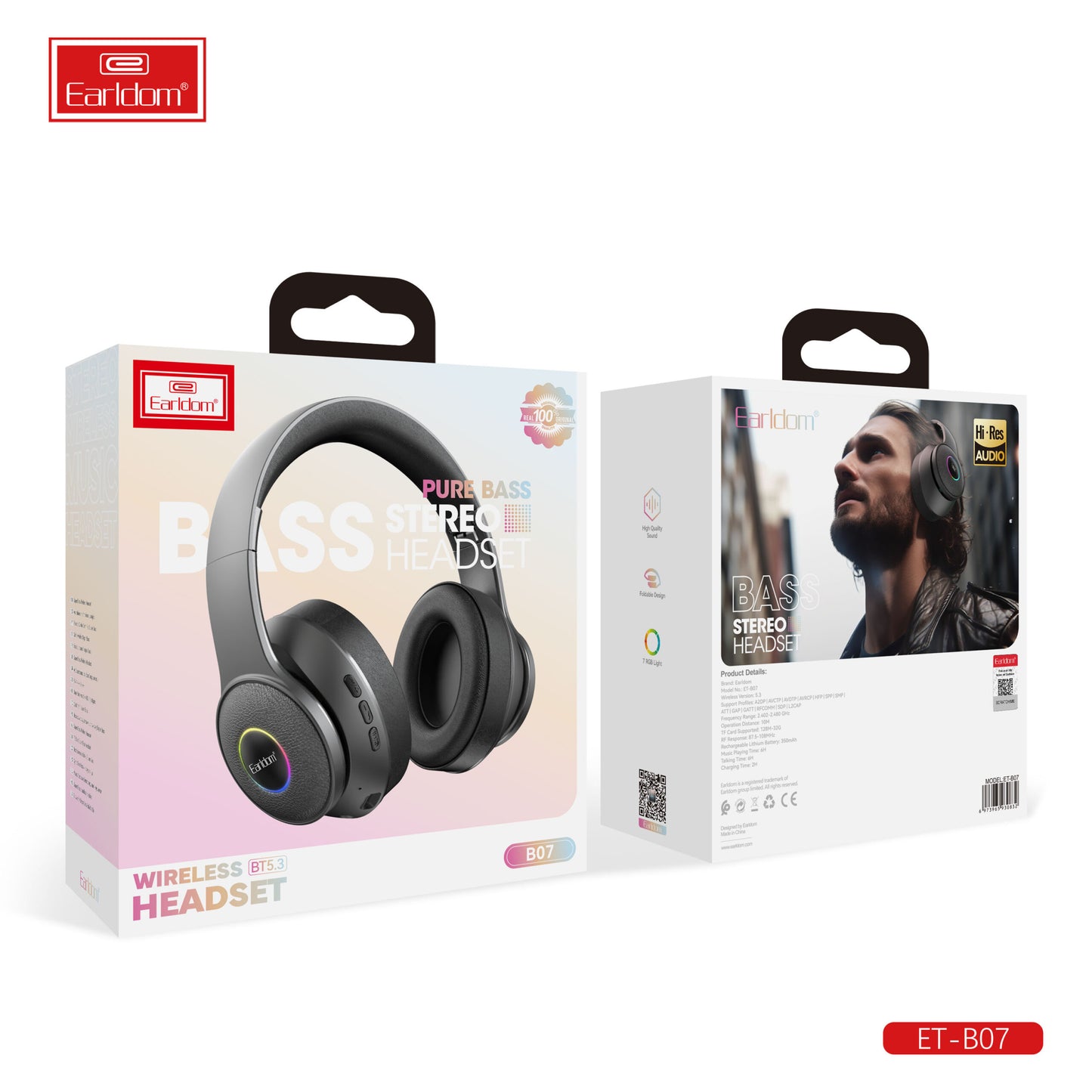 Casque sans fil Earldom B06 Noir