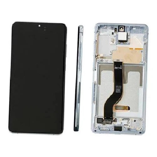OLED (Avec châssis) ECRAN LCD SAMSUNG GALAXY S20 PLUS 4G/5G (G985F / G986B/U) Nuage blanc