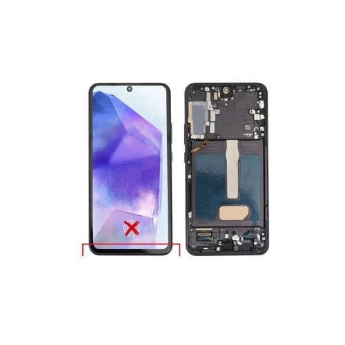 INCELL (Avec châssis) ECRAN LCD Phantom Noir Galaxy S22 PLUS 5G (S906B)