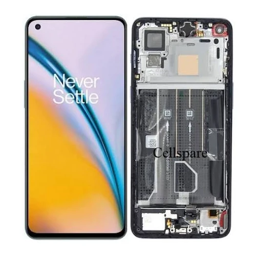 INCELL (Avec châssis) Écran LCD OnePlus Nord 2 5G NOIR/Sierra grise