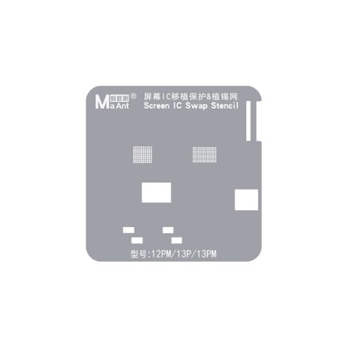 Protection contre la transplantation de circuits intégrés par écran, maille d'étain, 12h/13h/13h