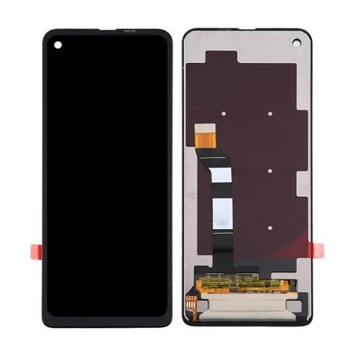 ORIGINAL (Sans châssis) ÉCRAN LCD Motorola One Action (2019) Noir/Bleu jean