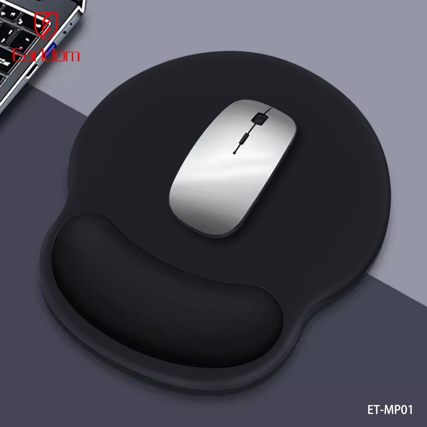 Earldom Wrist Guard Mouse Pad Black ET-MP01