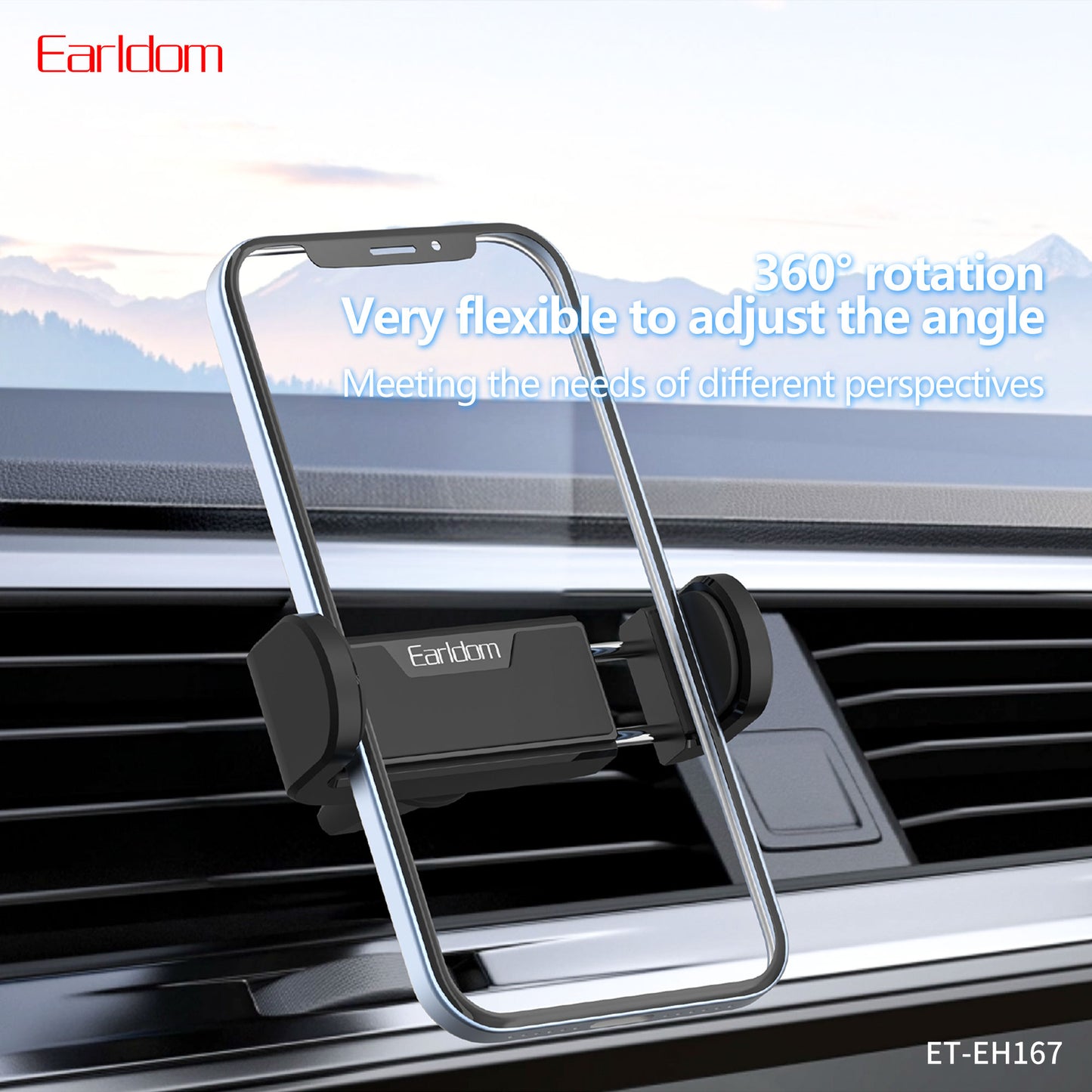 Earldom Air Vent Car Mount Holder Black ET-EH167