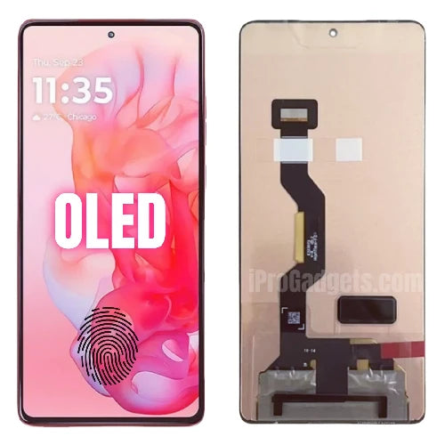 ORIGINAL (Avec chssis) ÉCRAN LCD Motorola G Stylus 5G (2024) Vague écarlate/Rouge