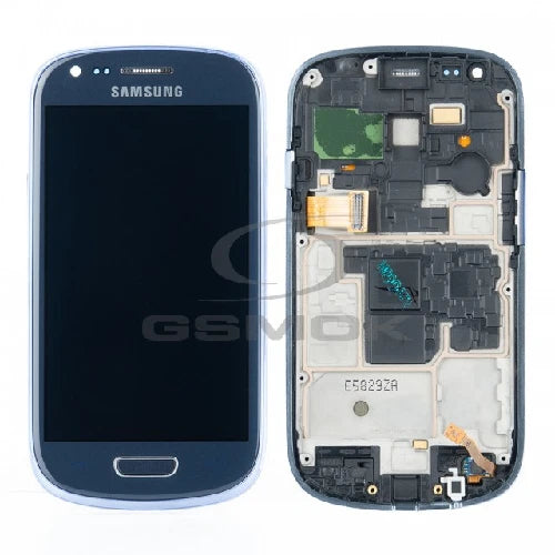 SERVICE PACK (Avec châssis) ECRAN LCD SAMSUNG GALAXY S3 MINI VE 4G (i8200) Bleu galet