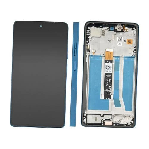 ORIGINAL (Avea châssis) ÉCRAN LCD Motorola G75 5G (2025) Bleu aqua