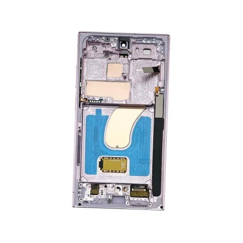 SERVICE PACK (Avec châssis) ECRAN LCD Samsung Galaxy S23 Ultra 5G (S918B) Rose clair / Lavande