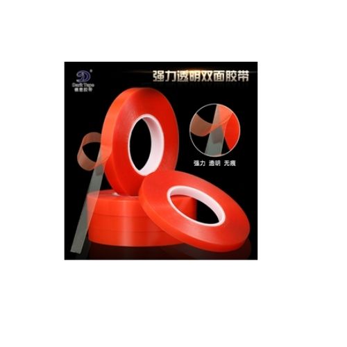Ruban adhésif double face rouge 3M 5 mm