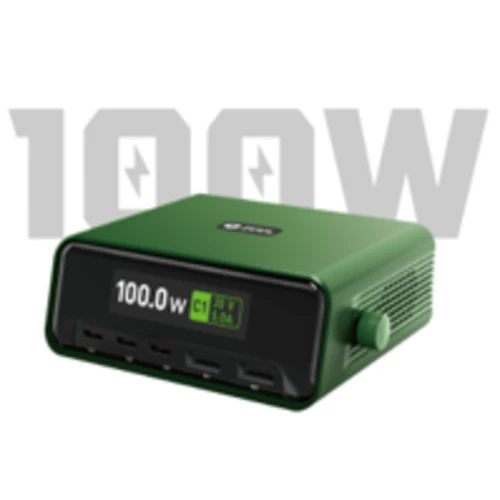 2UUL PC12 Digital Monitor 100W Muit-Port Desktop Charger