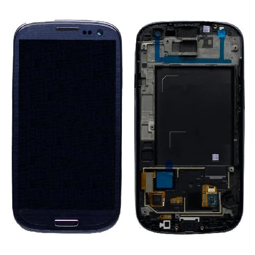 ORIGINAL Reconditionné (Avec châssis) ECRAN LCD SAMSUNG GALAXY S3 4G/3G (i9305) Saphir noir