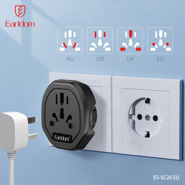 Earldom 2500W Universal Adapter Black ES-SC26