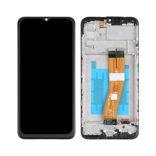 ORIGINAL (Avec châssis) Écran LCD Samsung Galaxy A03S (A037U) Noir