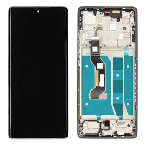ORIGINAL (Avea châssis) ÉCRAN LCD Motorola G85 5G (2024) Noir/Gris urbain