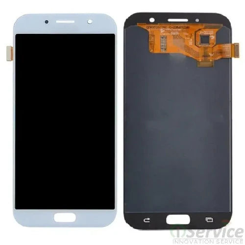 SERVICE PACK (Sans châssis) Écran LCD Samsung Galaxy A7 2017 (A720F) Bleu brume