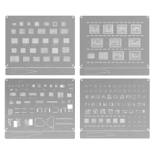 2UUL BG01 ABCD Reballing Stencil for iPh 8-16PM (4pcs/pack)