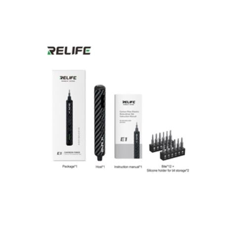 Jeu de tournevis électrique en fibre de carbone RELIFE E1