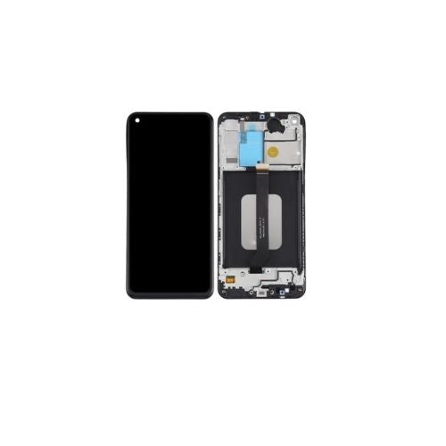 ORIGINAL (Avec châssis) Écran LCD Noir de l'aube Samsung Galaxy A60 (A606F)