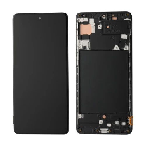INCELL (Sans châssis) Écran LCD Samsung Galaxy A71 4G (A715F) Noir Prisme Crush