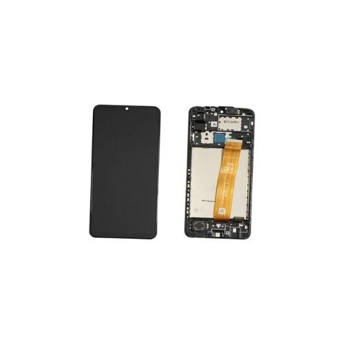 SERVICE PACK (Avec châssis) Écran LCD Noir Samsung Galaxy A12 Nacho (A127F)