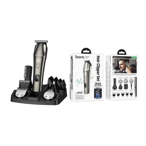 Hoco HP26 Multi-function electric clipper grooming set - metal gray