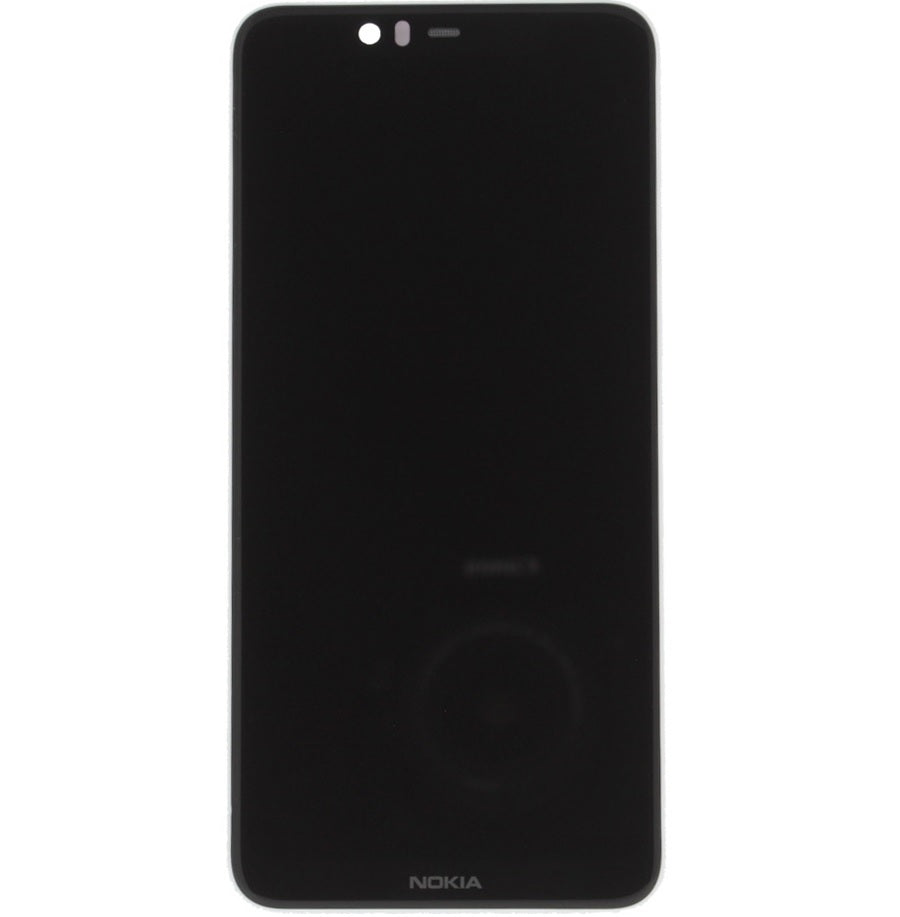 Écran LCD + écran tactile + Cadre 20PDAWW0001 Nokia 5.1 Plus (Nokia X5) (TA-1105) Blanc