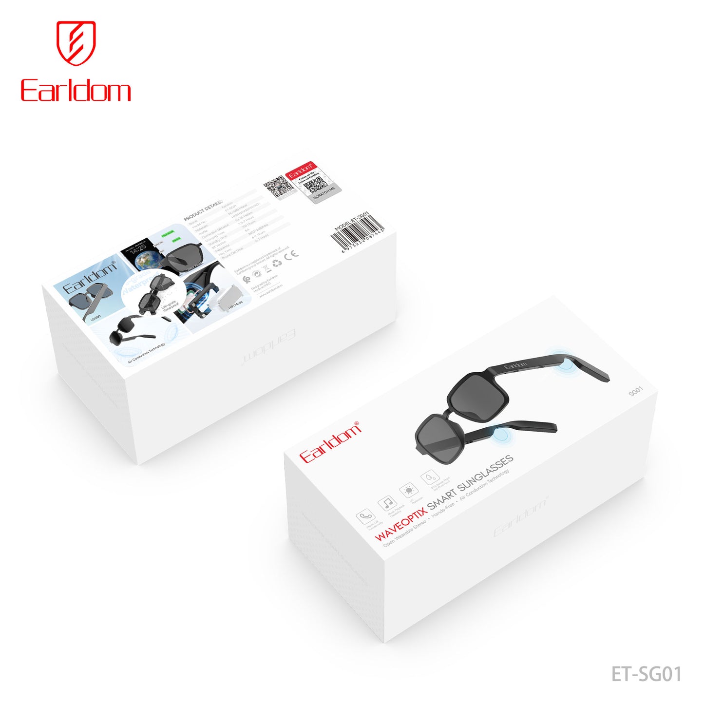 Earldom Waveoptix Smart Sunglasses Black ET-SG01