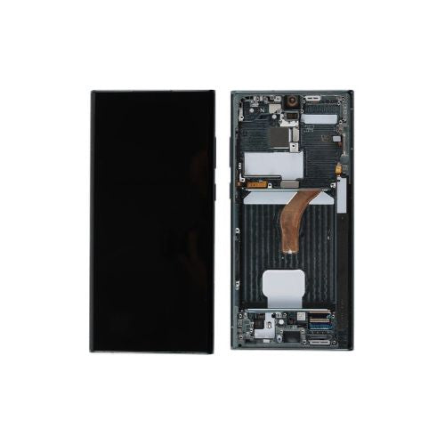 OLED (Avec châssis) ECRAN Complet LCD Noir Galaxy S22 Ultra 5G (S908B)