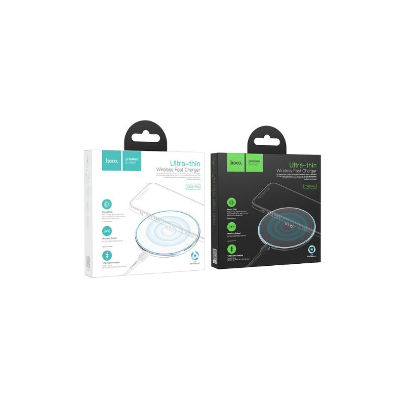 Hoco CW6 Pro Easy 15W charging wireless fast charger - white