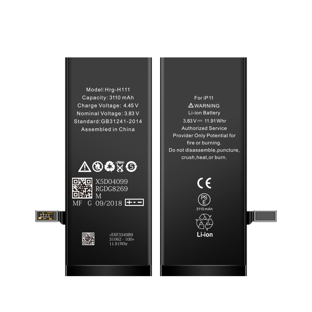 TI Chip + High capacity / (EM) Battery for Iphone 11
