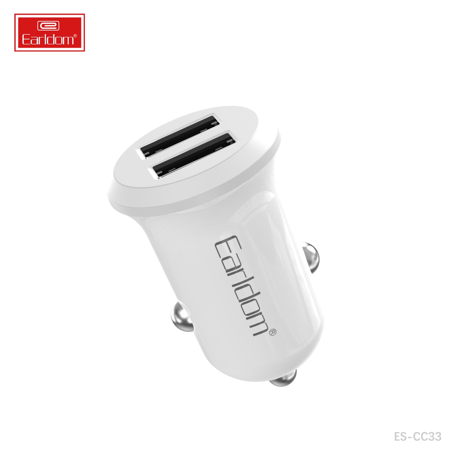 Chargeur de voiture rapide Earldom USB+USB-C ES-CC29 Gris