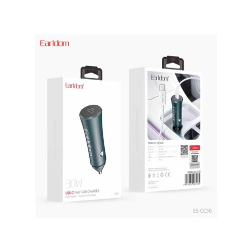 Earldom USB-C Fast Car Charger 30W ES-CC50