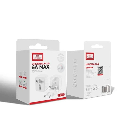 Earldom Universal Plug 6A Max ES-LC15