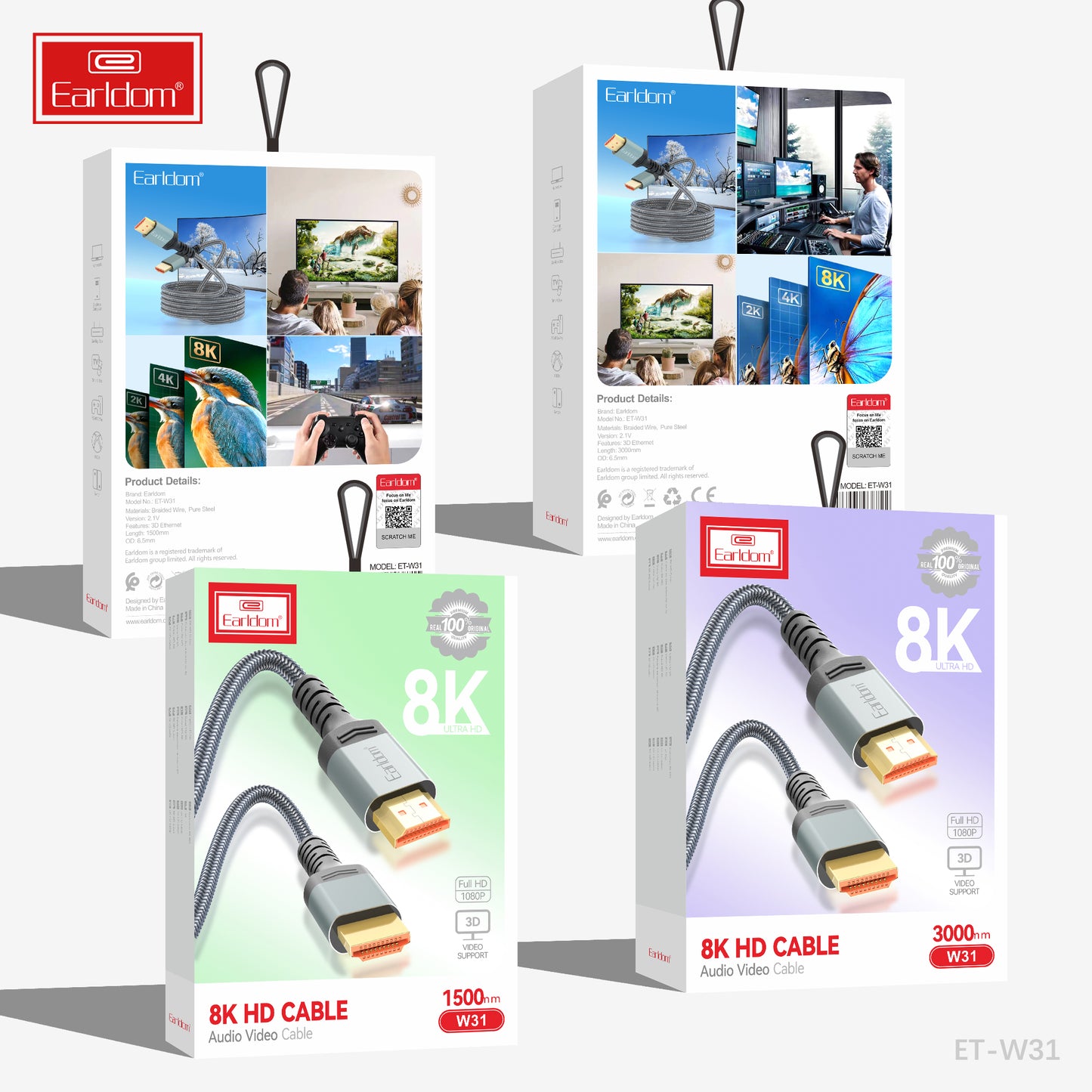 Enceinte sans fil portable Earldom, enceinte lumineuse colorée A32