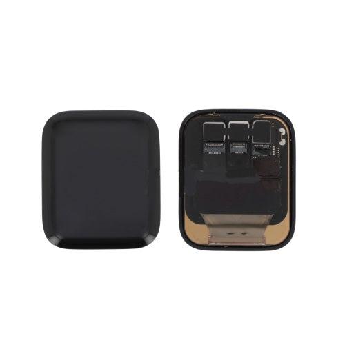 Black smartwatch LCD replacement screens for GSM part distribution, front and back view