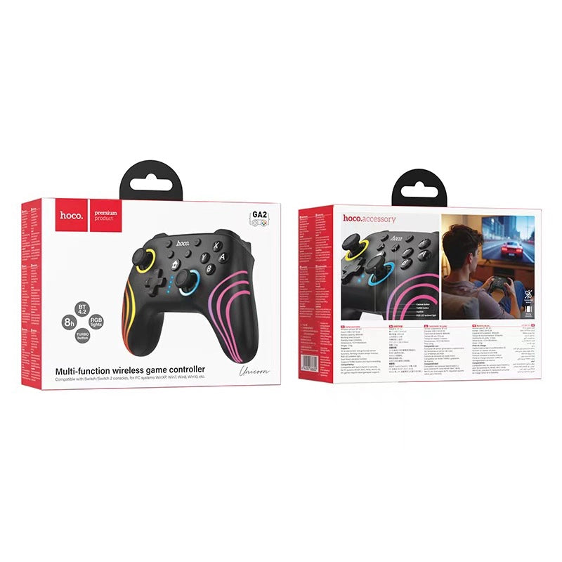 Hoco GA2 Unicorn multi-function wireless game controller - black