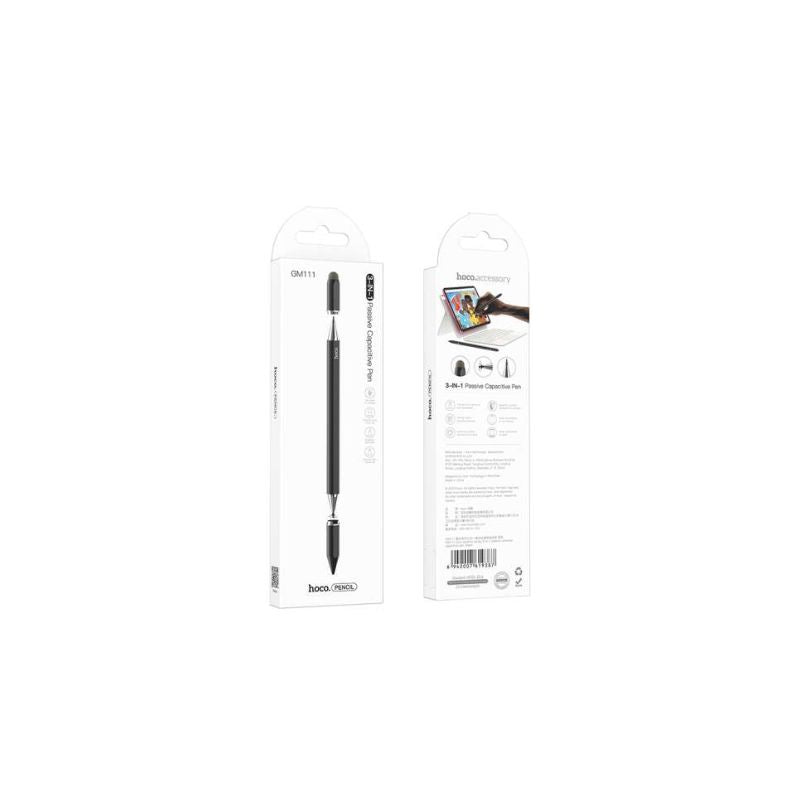 Hoco GM111 Cool dynamic series 3-in-1 passive universal capacitive pen - white