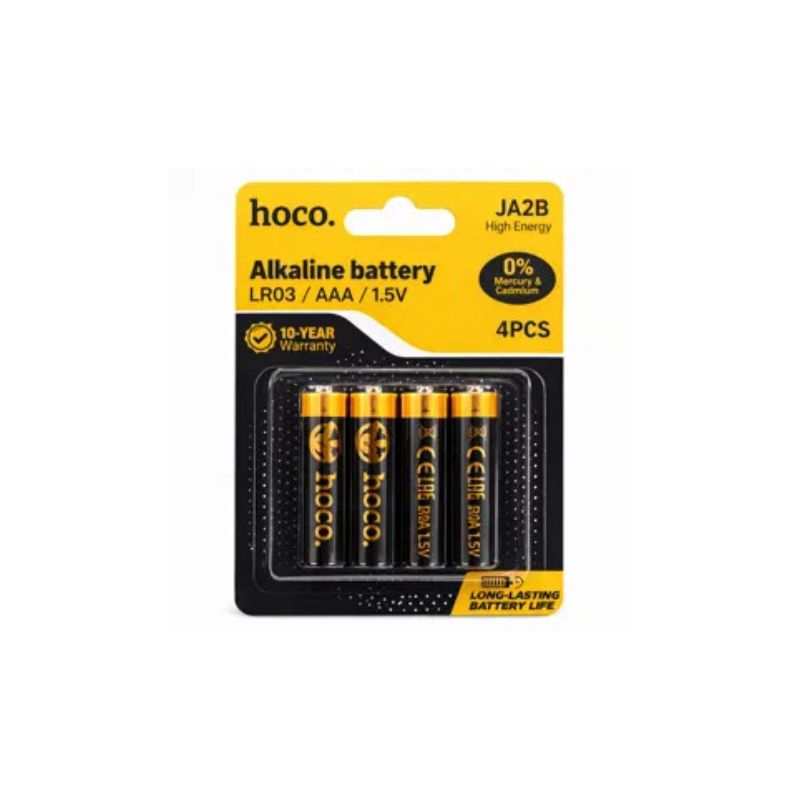 Hoco JA2B AAA alkaline battery LR03(4PCS) - black