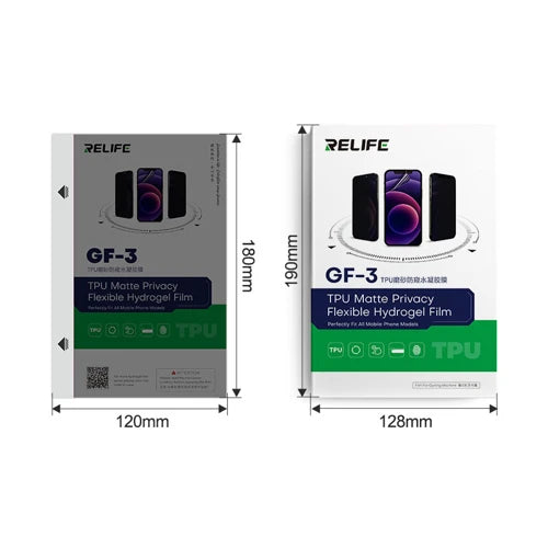 RELIFE Anti-peep matte hydrogel film GF-3
Without recharge code