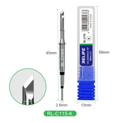 RELIFE soldering tip for GVM T115 RL-C115-K