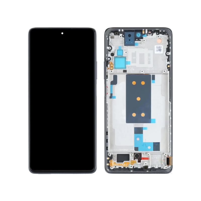 Service Pack (Avec châssis) Écran Complet LCD Redmi Note 11 5G / Note 11T 5G (IND) Noir