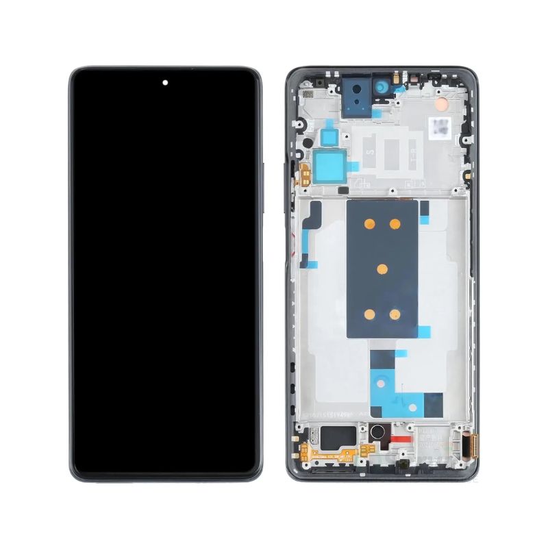 Original (Avec châssis) Écran Complet LCD Redmi Note 11 5G / Note 11T 5G (IND) Noir